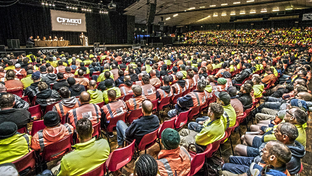 CFMEU Victoria Mass Meeting - Festival Hall