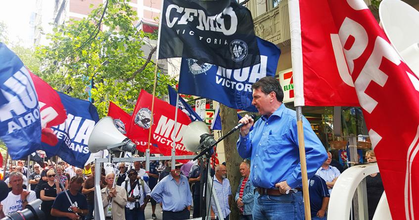 Michael O'Connor CFMEU National - MV Portland rally_web (8) - CFMEU SA