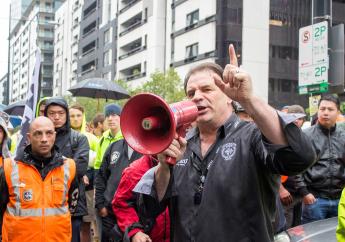 Lend Lease workers rally for unpaid wages