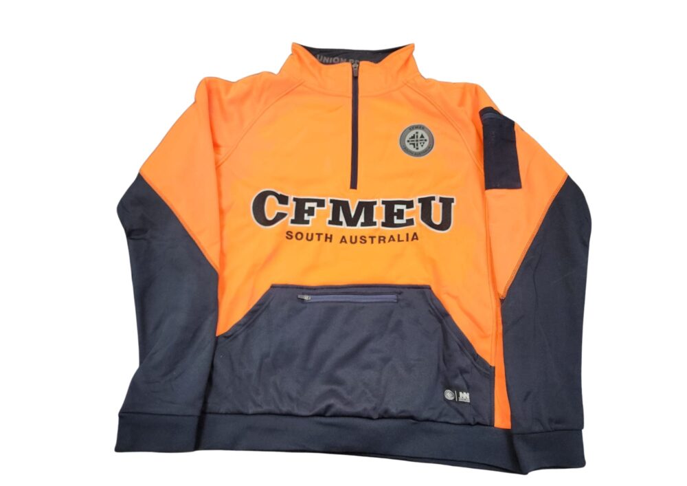 Quarter Zip Hi-Vis Orange (NoWear Supply)