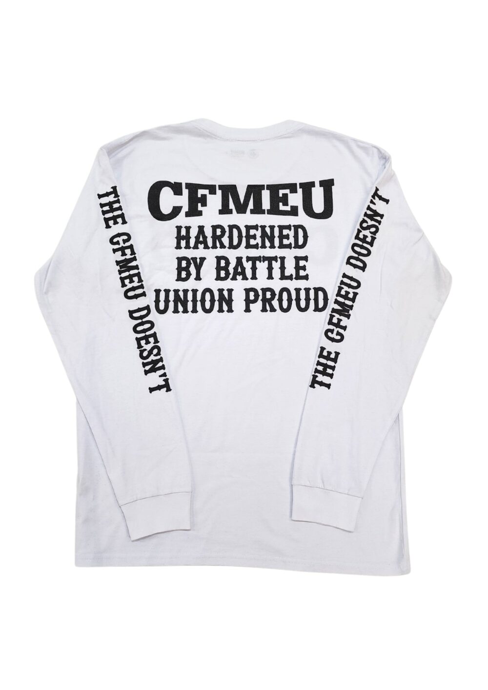 Hardened By Battle Long Sleeve Shirt (White) - Image 2