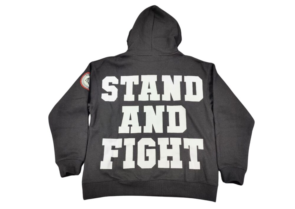 Stand and Fight Black Hoodie (NoWear Supply) - Image 2