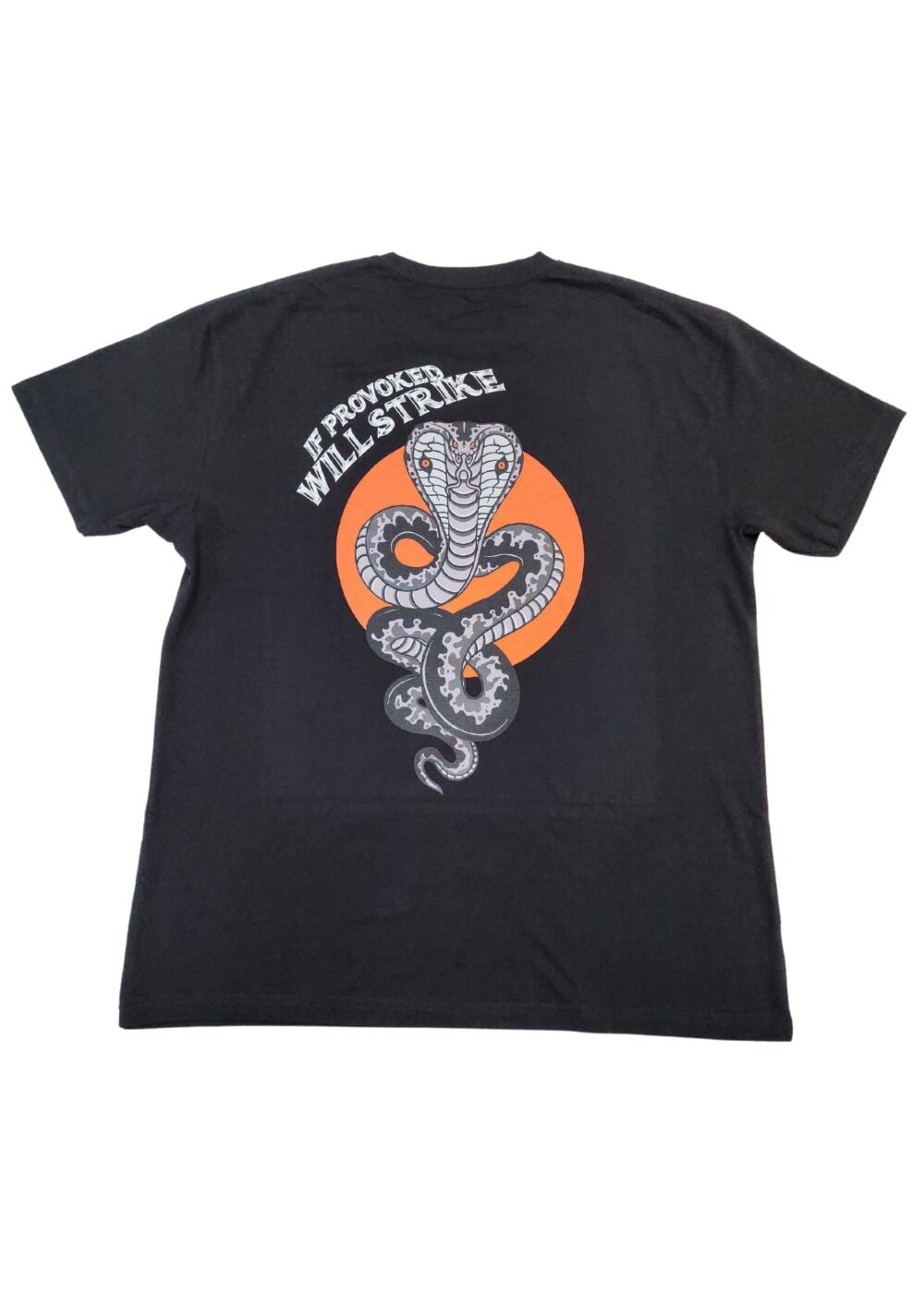 If Provoked Will Strike T-Shirt (Black) - Image 2