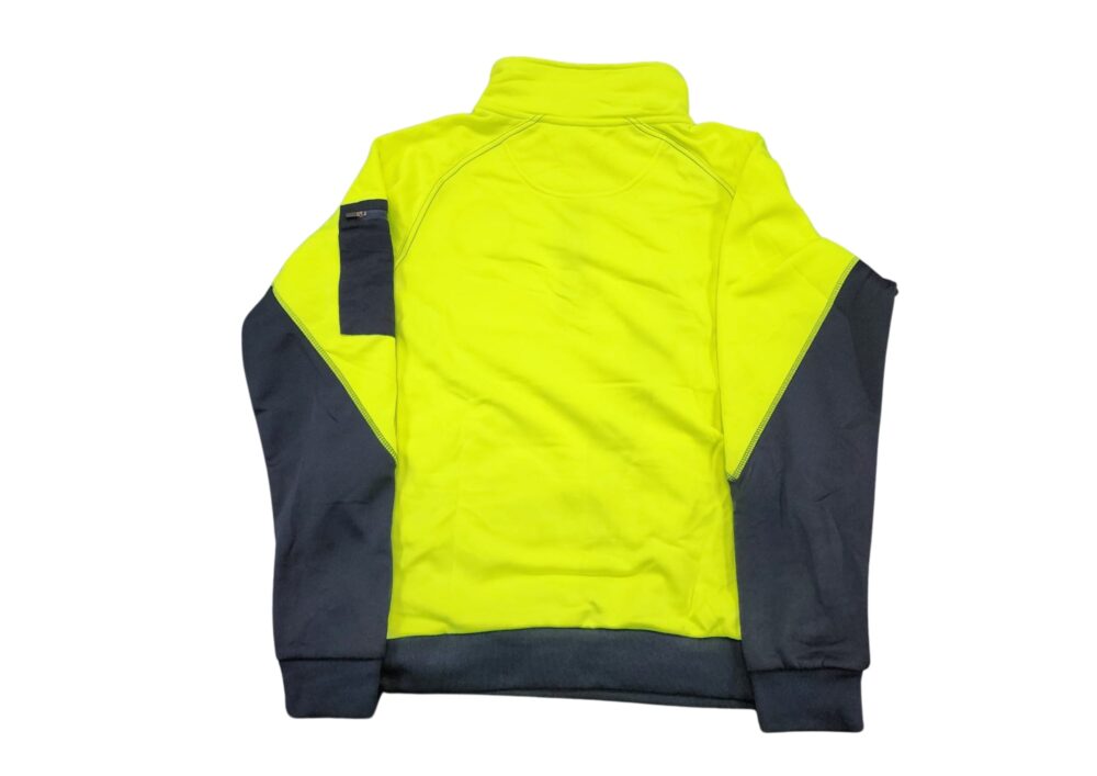 Quarter Zip Hi-Vis Yellow (NoWear Supply) - Image 2