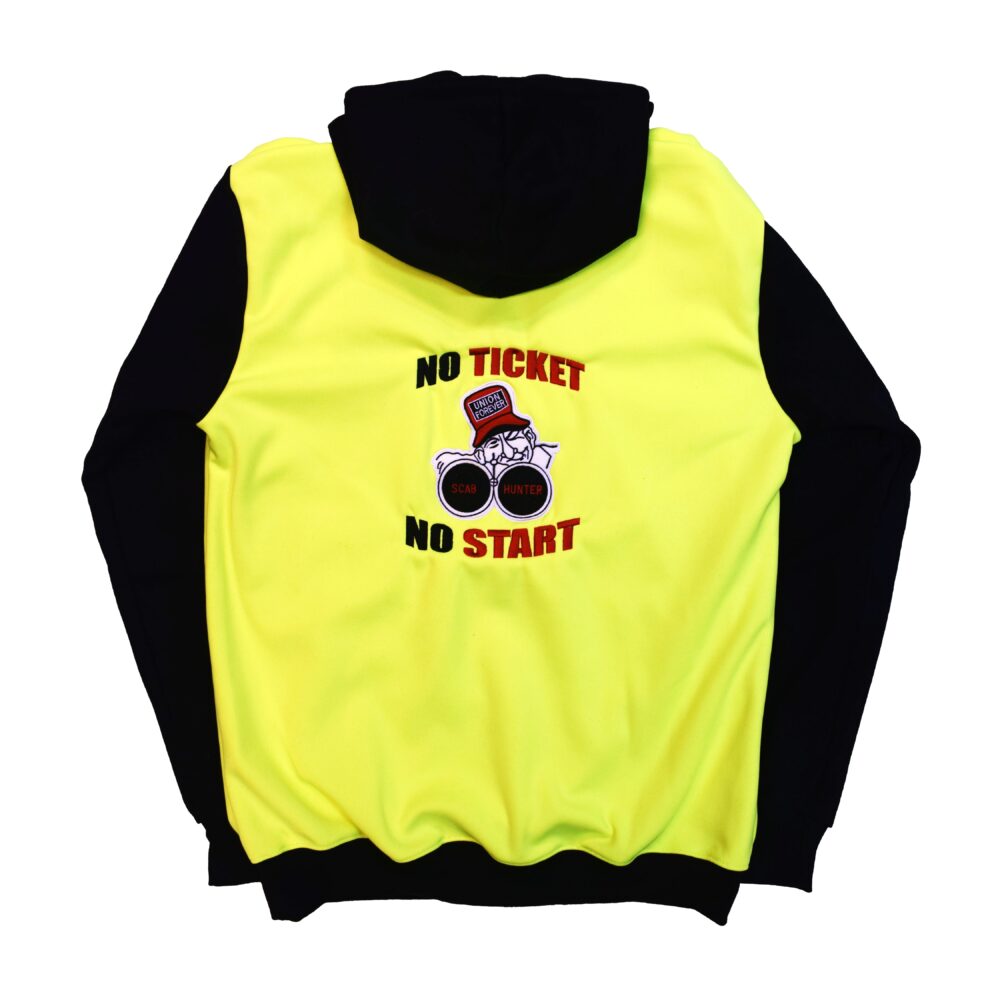 Scab Hunter Hoodie - Yellow Hi Vis - Image 2